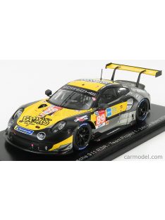   Spark-Model - Porsche 911 991-2 Rsr Team Project 1 N 89 24H Le Mans 2020 Steve Brooks - A.Laskaratos - J.Piguet Yellow Black