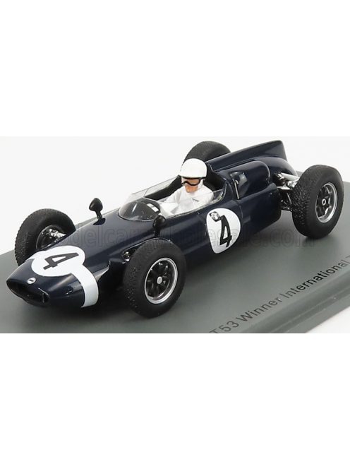 Spark - COOPER F1  T53 N 4 WINNER INTERNATIONAL TROPHY GP 1961 S.MOSS BLUE WHITE