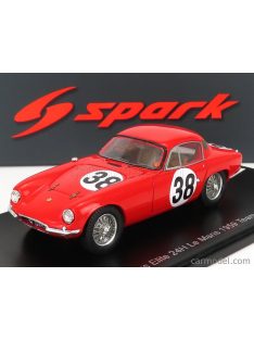   Spark-Model - Lotus Elite Coventry Climax Team Equipe Los Amigos N 38 24H Le Mans 1959 J.C.Vidilles - J.F.Malle Red