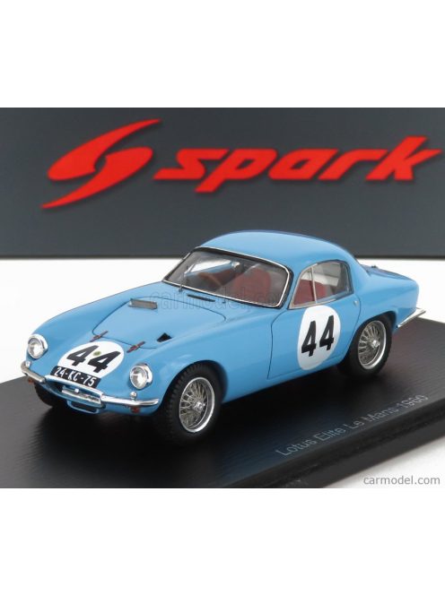 Spark-Model - Lotus Elite Coventry Climax Team R.Masson N 44 24H Le Mans 1960 R.Masson - C.Laurent Light Blue