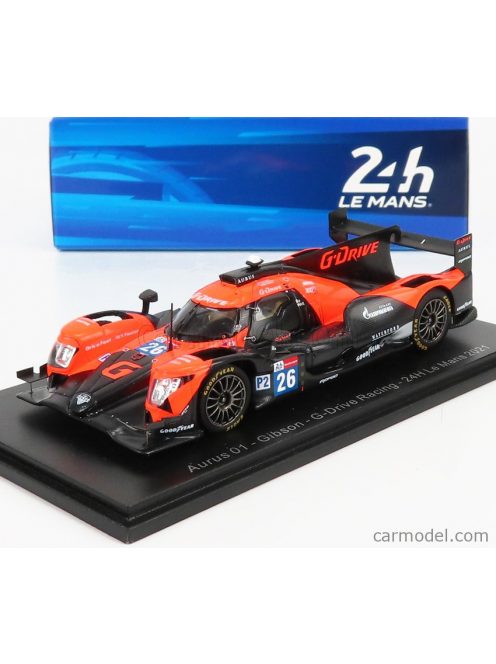 Spark-Model - Aurus Gibson 07 Gk428 4.2L V8 Team G-Drive Racing N 26 24H Le Mans 2021 F.Colapinto - R.Rusinov - N.De Vries Orange Black