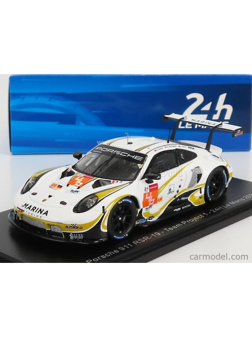 Spark-Model - Porsche 911 991-2 4.2L Rsr-19 Team Project-1 N 46 24H Le Mans 2021 A.Buchardt - R.Foley - D.Olsen White