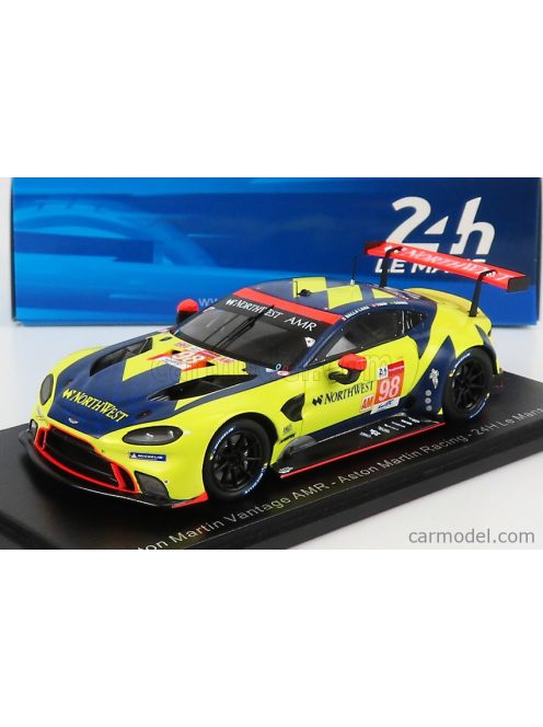 Spark-Model - Aston Martin Vantage Amr 4.5L V8 Turbo Team Aston Martin Racing N 98 24H Le Mans 2021 P.Dalla Lana - N.Thiim - M.Gomes Yellow Blue