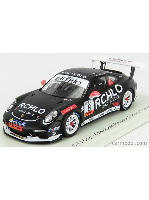 Spark-Model - Porsche 911 991 Gt3 Cup N 8 Champion Porsche Carrera Cup Brazil 2018 W.Neugebauer Black