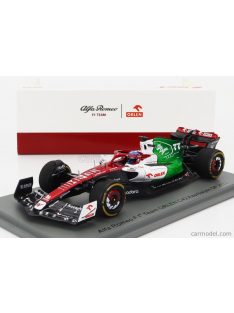   Sparkmodel - Alfa Romeo F1  C42 Team Orlen Racing N 77 Azerbaijan Gp 2022 Valtteri Bottas White Red Met Green