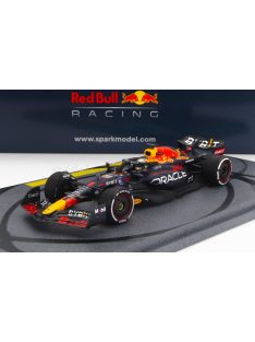   Spark - RED BULL F1  RB18 TEAM ORACLE RED BULL RACING N 1 WINNER ABU DHABI WORLD CHAMPION 2022 MAX VERSTAPPEN MATT BLUE YELLOW RED