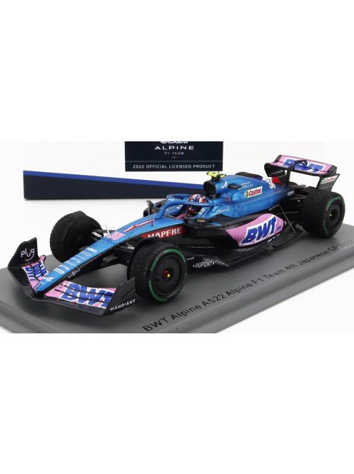 Spark - ALPINE F1 A522 TEAM ALPINE BWT N 31 4th JAPAN GP 2022 ESTEBAN OCON BLUE PINK