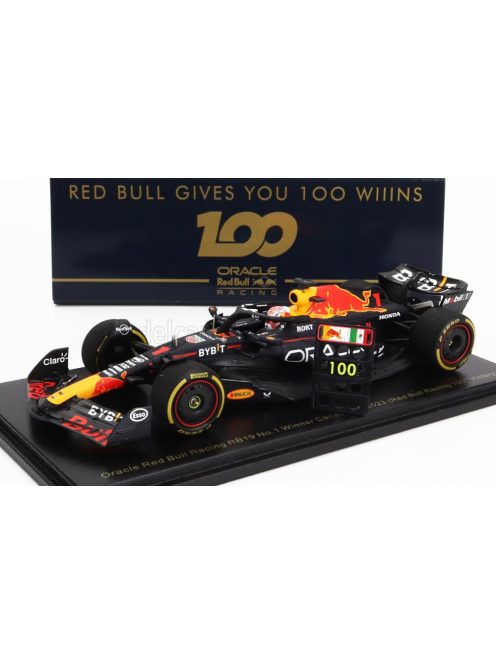 Spark - RED BULL F1  RB19 TEAM ORACLE RED BULL RACING N 1 WORLD CHAMPION (100th RED BULL VICTORY) WINNER CANADA GP 2023 MAX VERSTAPPEN MATT BLUE