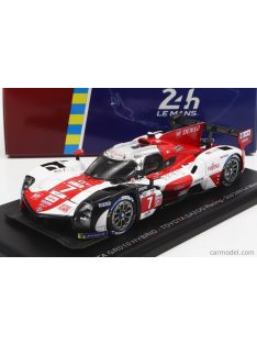   Spark-Model - Toyota Gr010 3.5L Turbo Hybrid V6 Team Toyota Gazoo Racing N 7 2Nd 24H Le Mans 2022 M.Conway - K.Kobayashi - J.M.Lopez White Red Grey