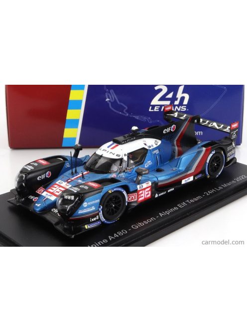 Spark-Model - Renault Alpine A480 Gibson Gl458 4.5L V8 Team Alpine Elf N 36 24H Le Mans 2022 A.Negrao - N.Lapierre - M.Vaxiviere Blue Met Red White