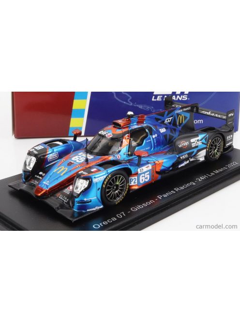 Spark-Model - Oreca Gibson 07 Gk428 4.2L V8 Team Panis Racing N 65 24H Le Mans 2022 J.Canal - N.Jamin - J.Van Uitert Blue Met Red