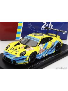   Spark-Model - Porsche 911 991 Rsr-19 4.2L Team Dempsey Proton Racing N 88 24H Le Mans 2022 F.Poordad - M.Root - J.Heylen Yellow Light Blue