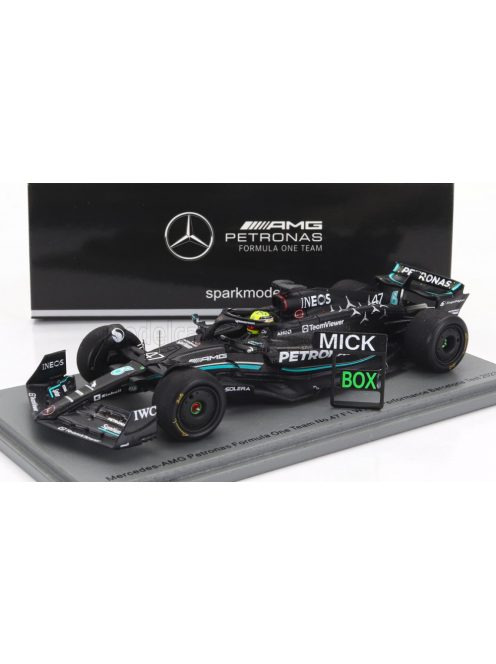 Spark - MERCEDES GP F1 W14 TEAM MERCEDES-AMG PETRONAS FORMULA ONE N 47 TIRES TEST SPAIN GP 2023 MICK SCHUMACHER MATT BLACK