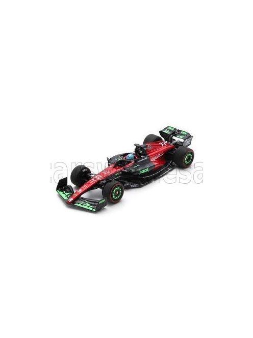 Spark - ALFA ROMEO F1  C43 TEAM ORLEN N 77 BELGIUM GP 2023 VALTTERI BOTTAS BLACK RED GREEN