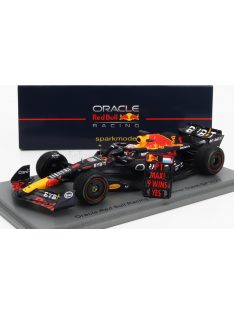   Spark - RED BULL F1  RB19 TEAM ORACLE RED BULL RACING N 1 WORLD CHAMPION WINNER DUTCH GP 2023 MAX VERSTAPPEN MATT BLUE