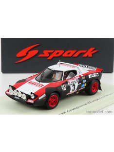   Spark-Model - Lancia Stratos Hf N 3 European Rally Championship 1978 T.Carello - M.Perissinot White Red Black