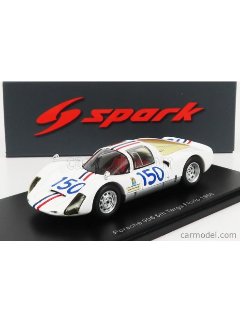 Spark-Model - Porsche 906 N 150 5Th Targa Florio 1966 C.Bourillot - U.Maglioli White