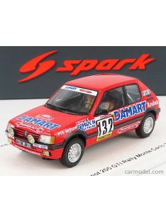   Spark-Model - Peugeot 205 Gti N 132 Rally Montecarlo 1986 F.Delecour - A.C.Pauwels Red