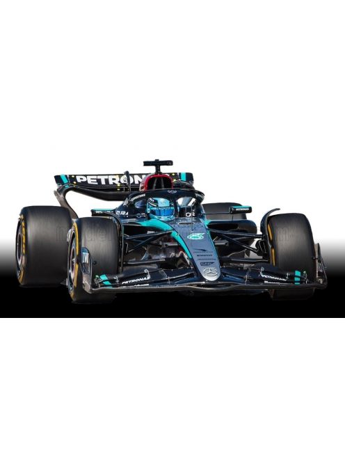 Spark - MERCEDES GP F1  W15 EQ PERFORMANCE TEAM AMG PETRONAS MOTORSPORT N 63 BAHRAIN GP 2024 GEORGE RUSSELL BLACK SILVER GREEN