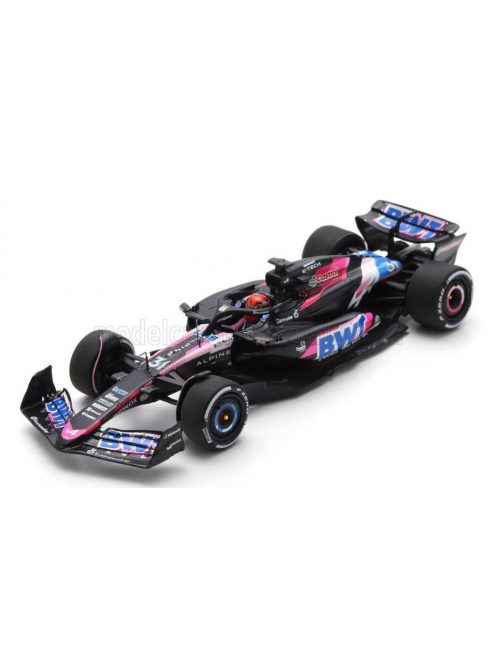 Spark - ALPINE F1  A524 TEAM BWT ALPINE N 31 BAHRAIN GP 2024 ESTEBAN OCON BLACK BLUE PINK