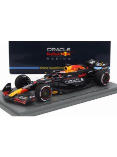   Spark - RED BULL F1  RB20 TEAM ORACLE RED BULL RACING N 1 WINNER BAHRAIN GP 2024 MAX VERSTAPPEN BLUE YELLOW RED