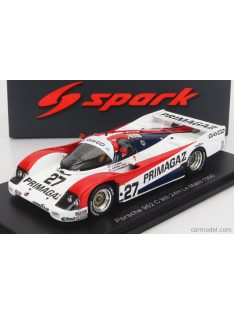   Spark-Model - Porsche 962C 3.0L Turbo Team Obermaier Racing N 27 24H Le Mans 1990 J.Lassig - P.Yver - O.Altenbach White Red