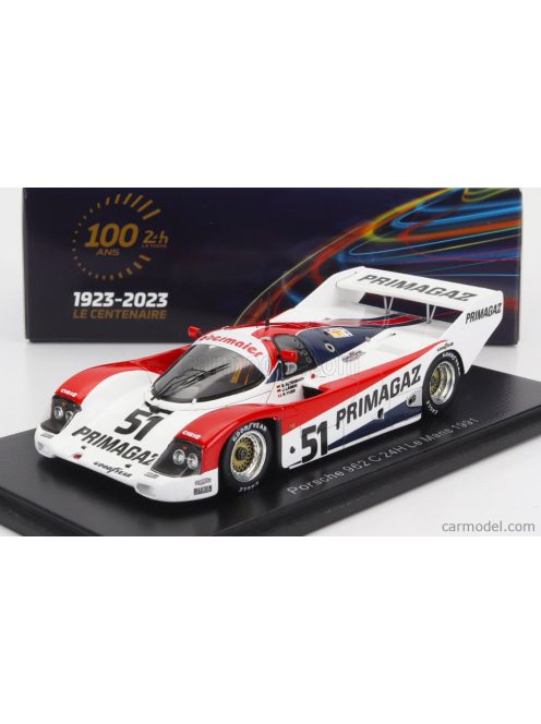 Spark-Model - Porsche 962C 3.2L Turbo Team Salamin Primagaz N 24H Le Mans 1991 J.Lassig - P.Yver - O.Altenbach White Red