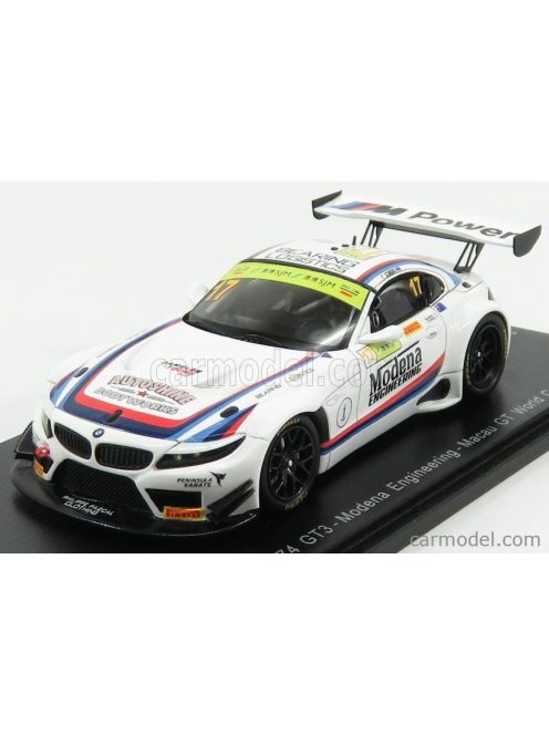 Spark-Model - Bmw Z4 Gt3 Team Modena Engineering N 17 Fia World Cup Macau 2016 Ricky Capo White