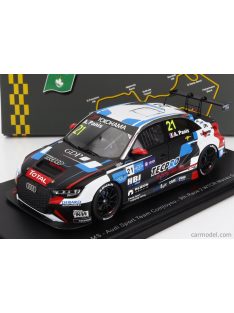   Spark-Model - Audi A3 Rs3 Lms Team Audi Sport N 21 9Th Race 2 Wtcr Macau Guia 2018 A.Panis Black Red White Blue