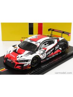   Spark-Model - Audi R8 Lms Gt3 Team Belgian Audi Club Wrt N 33 24H Spa 2020 R.Breukers - S.Hall - B.Goethe White Orange Black