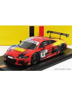   Spark-Model - Audi R8 Lms Gt3 Team Audi Sport Attempto Racing N 66 24H Spa 2021 M.Drudi - D.Marschall - C.Mies Orange Light Blue