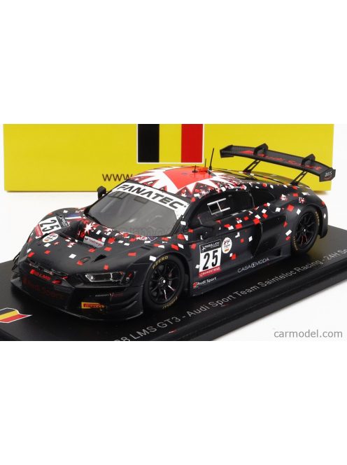 Spark-Model - Audi R8 Lms Gt3 Team Sainteloc Racing N 25 24H Spa 2022 L.Legeret - M.Campbell - M.Jaminet Matt Black