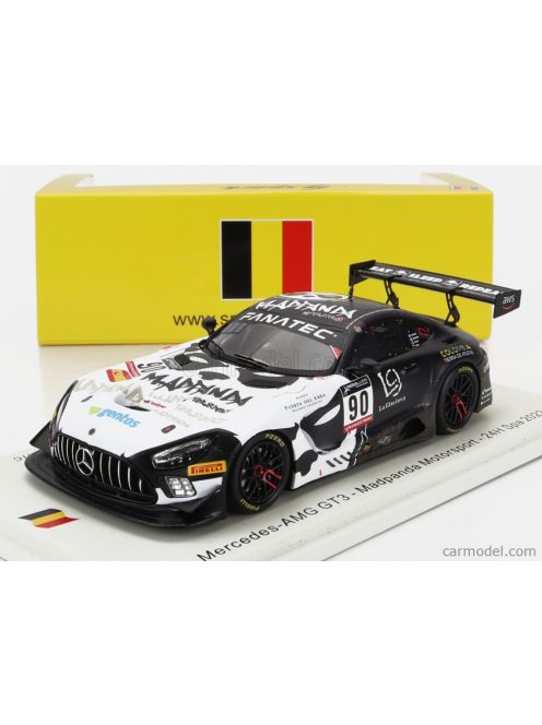 Sparkmodel - Mercedes Benz Gt3 Amg Team Madpanda Motorsport N 90 24H Spa 2022 S.Walkinshaw - O.Tunjo - P.Kujula - E.P.Companc White Black