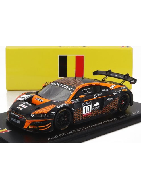 Spark - AUDI R8 LMS GT3 TEAM BOUTSEN RACING N 10 24h SPA 2022 K.OJJEH - B.LESSENNES - A.LECLERC - A.ETEKI ORANGE BLACK