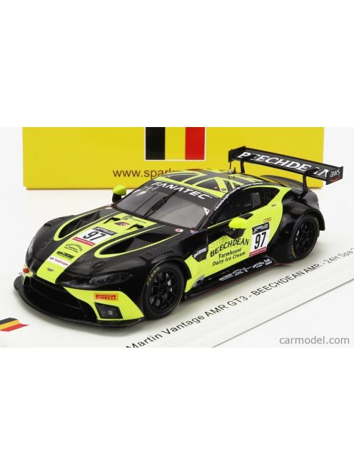 Sparkmodel - Aston Martin Vantage Amr Gt3 Team Beechdean Amr N 97 24H Spa 2022 D.Pittard - C.Fagg - T.Nouet - R.De Angelis Black Yellow