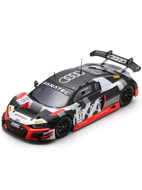 Spark - AUDI R8 LMS GT3 EVO II TEAM AUDI SPORT COMTOYOU N 11 8th 24h SPA 2023 C.HAASE - G.MAGNUS - F.VERVISCH SILVER BLACK RED