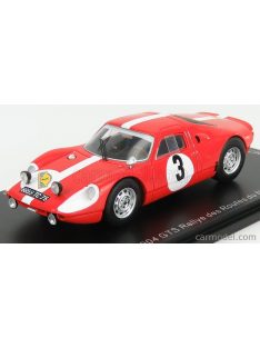   Spark-Model - Porsche 904 Gts N 3 Rally Des Routes Du Nord 1966 F.Dumousseau - M.Roques Red White