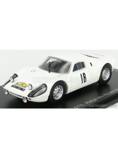 Spark-Model - Porsche 904 Gts N 18 Rally Des Routes Du Nord 1966 J.Schlesser - A.Schlesser White