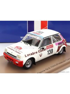   Spark-Model - Renault R5 Alpine Turbo Gr.2 N 138 Rally 1000 Pistes De Canjuers 1983 D.Auriol - J.Y.Tissiot White Red