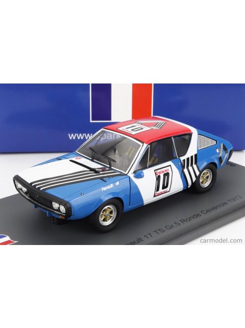 Spark-Model - Renault R17 N 10 3Rd Ronde Cevenole 1973 J.P.Nicolas Blue Black White Red