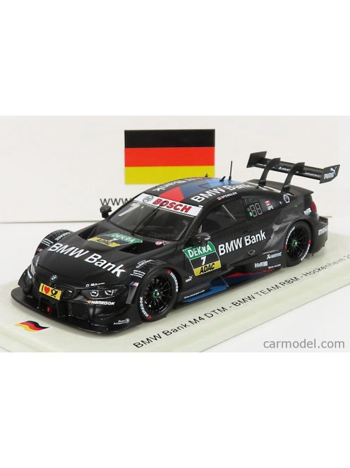 Spark-Model - Bmw 4-Series M4 Team Rbm N 7 Dtm Hockenheim 2018 B.Spengler Matt Black