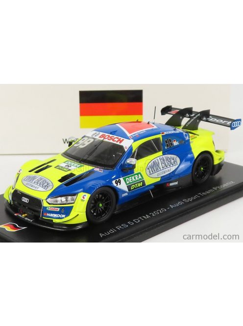 Spark-Model - Audi A5 Rs5 Team Audi Sport Phoenix N 99 Season Dtm 2020 M.Rockenfeller Blue Green