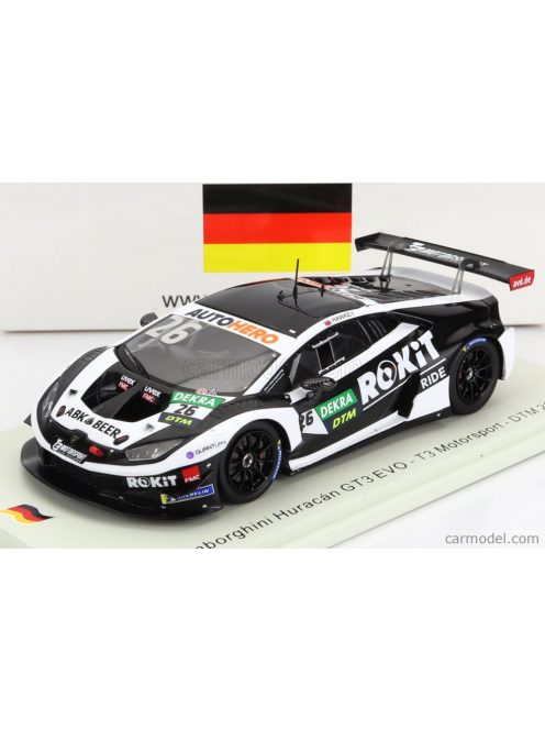 Spark-Model - Lamborghini Huracan Gt3 Evo Team T3 Motorsport N 26 Dtm Season 2021 E.Hawkey White Black