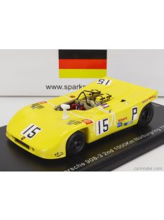   Spark-Model - Porsche 908/3 Spider N 15 2Nd 1000Km Nurburgring 1970 H.Herrmann - R.Attwood Yellow