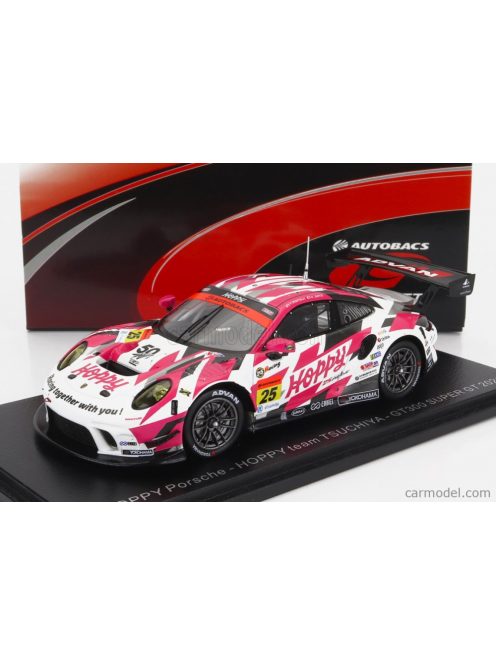 Spark-Model - Porsche 911 991-2 Team Tsuchiya N 25 Gt300 Super Gt 2021 T.Matsui - K.Sato Pink White