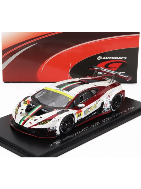 Spark - LAMBORGHINI LAMBORGHINI GT3 TEAM JLOC N 88 GT300 CLASS SUPER GT 2024 TAKASHI KOGURE - YUYA MOTOJIMA WHITE RED BLACK