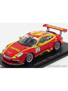   Spark-Model - Porsche 911 991 Gt3 N 12 Supercup Mobil 1 2015 Jaap Van Lagen Red Orange