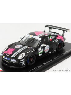   Spark-Model - Porsche 911 991 Gt3 N 2 Porsche Carrera Cup Italy Champion 2018 G.Quaresmini Black White Red