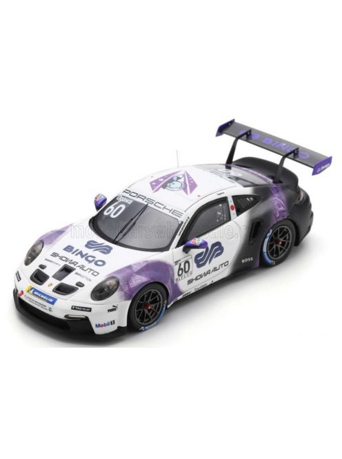 Spark - PORSCHE 911 992 GT3 CUP N 60 PORSCHE CARRERA CUP JAPAN CHAMPION 2022 RYO OGAWA WHITE PURPLE BLACK