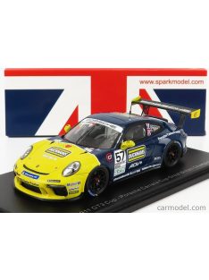   Spark-Model - Porsche 911 991 Gt3 Cup N 25 Porsche Carrera Cup England Champion 2021 Dan Cammish Black Yellow